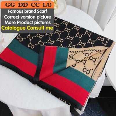 China Soft Soft Feeling Bufanda Winter Luxury Scarf For Women High Quality Custom GG Scarf Other Famous Brands Scarves And Shawls Ladies Designer Scarf for sale