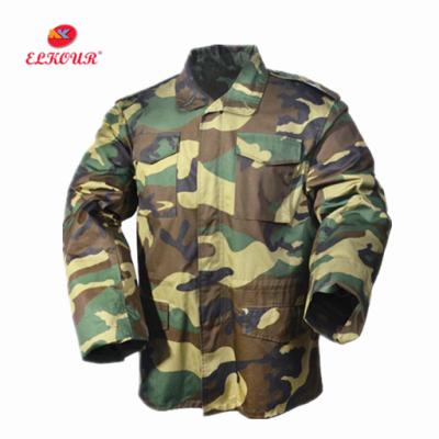 China M65 Field Jacket Anti-Static Tactical Camouflage Uniform with Coating - Woodland Camouflage for sale