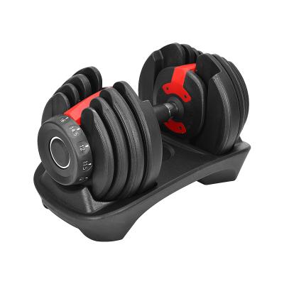 China Fithess Dumbbells 16kg 35lb Rubber Covered Dumbbell Dumbbell Family Dumbbell Gym Weightlifting Training Adjustable Dumbbell Set for sale