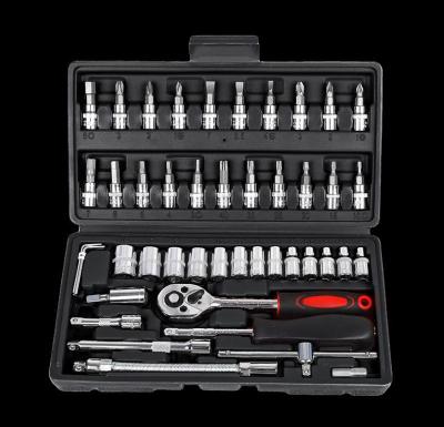 China Wholesale Auto Repair Toolling Sets Professional Home Repair Hand Drill Wrench Manual Tool Kit Box for sale