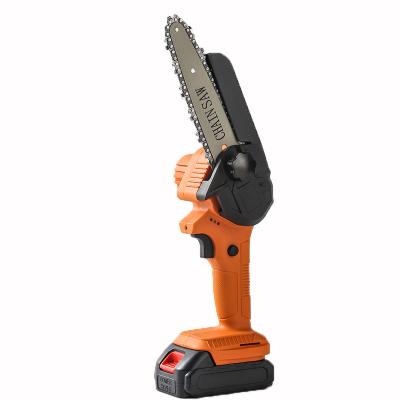 China 24v Handle Lithium Chainsaw Small Rechargeable Folding Mini Orchard Outdoor Logging Chainsaw Home Handheld Pruning for sale