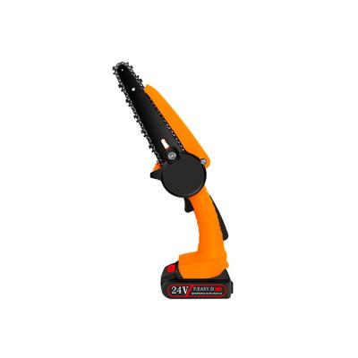 China Hot Sale 6 Inch Handle Mini Chain Saw Cordless Electric Folding Portable Handheld Chainsaw for sale