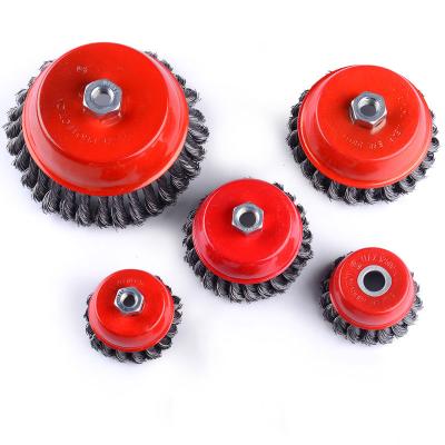 China Wholesale Different Sizes Metal Polishing Polishing Rust Remover Bowl Shape Stainless Steel Wire Brush for sale