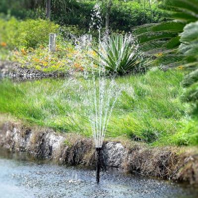 China Mid Century Modern Solar Pond Pumps Solar Garden Fountain Pump With Battery Pack for sale