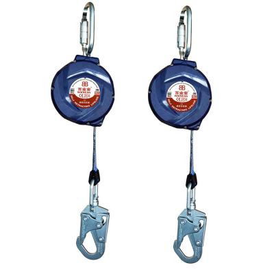 China Solid Retractable Type Fall Arrester And New Durable Wire Rope Fall Safety Devices Arrester for sale