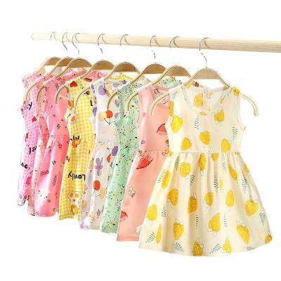 China 2022 New Summer Breathable Girls Dress Girls Sleeveless Dress Baby Clothes Factory Direct Wholesale for sale