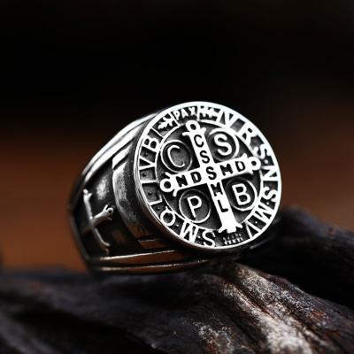 China Tarnish Free Unique Design Latin Jewelry Mens Punk Stainless Steel Dominant Rings for sale