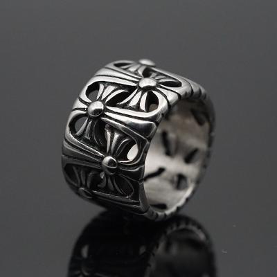 China Tarnish Gothic Stainless Steel Key Free Cross Fancy Rings Soul Vintage Punk Ring for sale