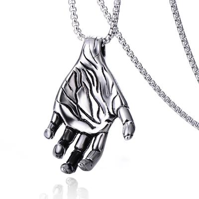 China Amazon Best Selling Lead Free Nickel Free Vintage Stainless Steel Vintage Jewelry Punk Ghost Necklace From Amazon for sale