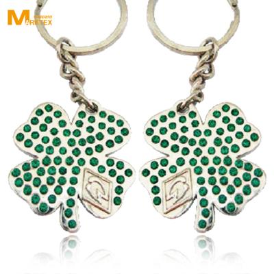 China Metal Zinc Alloy Soft Enamel Key Chain , Key Chain With Crystal Plant for sale