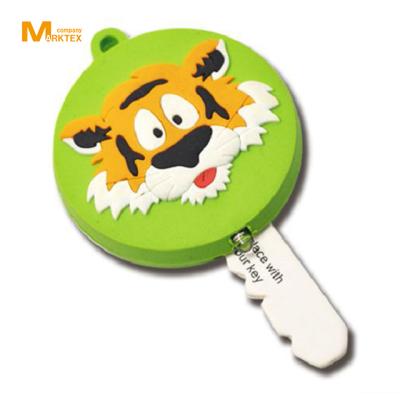 China PVC Plastic Soft Torch Key Chain With Light Manufacturer for sale