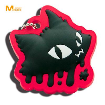 China Plastic Hot Sale Custom Bespoke Rubber Key Chain Factory for sale