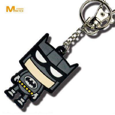 China Plastic Custom Bespoke Rubber Key Chain for sale