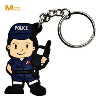 China Plastic Design 2D PVC Soft Rubber Key Chain, Keychain Manufacturer for sale