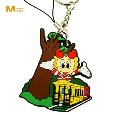 China 2D Plastic Design PVC Soft Rubber Key Chain, Key Chain for sale