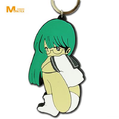 China 2D Plastic Design Soft PVC Keychain for sale