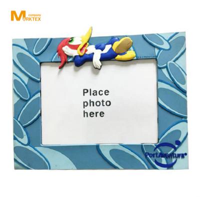 China Soft Promotional Soft Pvc Cartoon 3d Photo Frame For Sale for sale