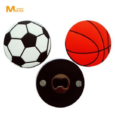 China 2D Soft Plastic Design PVC Bottle Opener Factory for sale