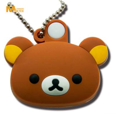 China Soft Plastic 3D Design PVC Keychain for sale