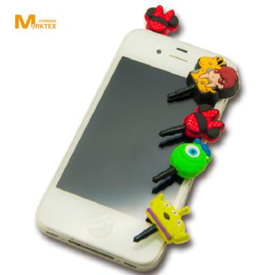 China Soft PVC Mobile Phone Dust Plug Plastic Supplier for sale