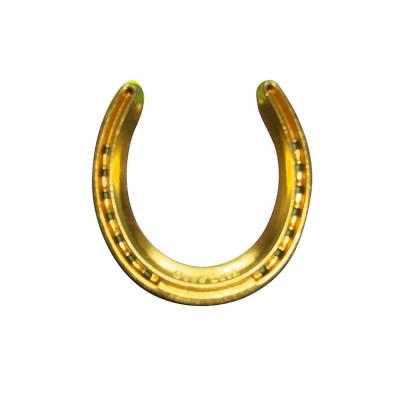 China High Quantity Forging Gold Color Horseshoes Horse Shoes for sale