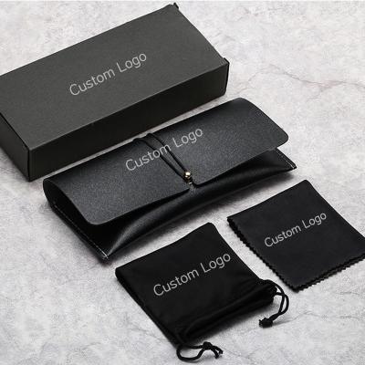 China Custom Cheap Factory Made Lightweight Professional Logo Glasses Case Set Sunglasses Box Gift Set for sale