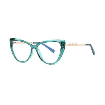 China Retro New Design Fashion Big Logo Fashion Popular Cat&'S Eye Custom Optical Glass Neutral Frame for sale