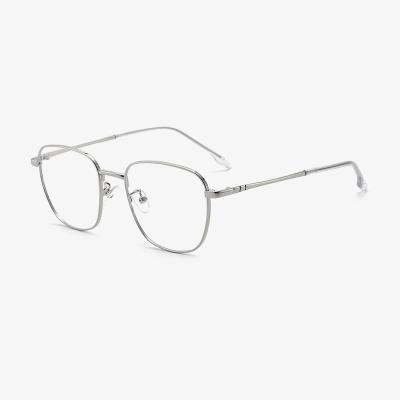 China Fashion Design Men's and Women's Fashion Design Men's and Women's Retro Light Frame Wholesale Anti-blue Optical Glass Metal Frame for sale