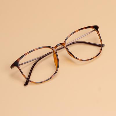 China Wholesale Fashion Comfortable Unisex Student Retro Anti-Blue Light Texture Flat Optical Glasses for sale