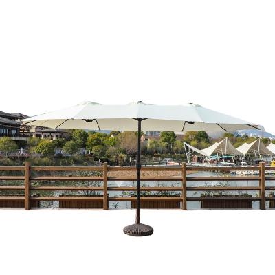 China EUROPEAN Commercial Sun Shade Pendulum Sun Umbrella 2.7 Double Outside Diameter Rotating Cantilever Patio Umbrella for sale