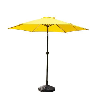 China European high quality durable waterproof outdoor umbrella yellow sun umbrella beautiful for sale