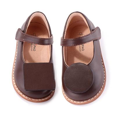 China KALUPAO Flat Kids Shoes OEM/OEM Hot Selling Customized Fashion Leather Princess Children's Stylish Shoes Girls for sale