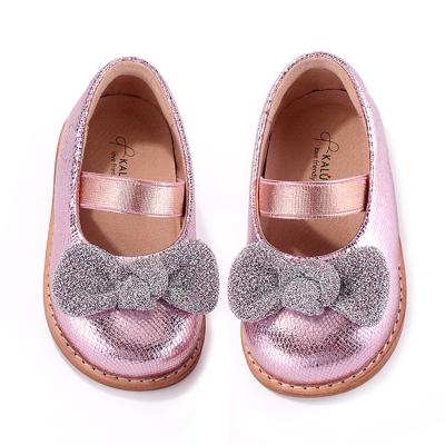 China Wholesale KALUPAO Round And Lover Customized Rubber Sole Baby Waking Shoes For Kid Arch Shoes for sale