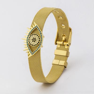 China Wholesale Neo-Gothic High Quality Rhinestone Watch Belt Rhinestone Rhinestone Bangle Gold Color Adjustable Bracelet For Women Jewelry for sale