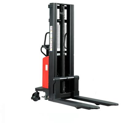 China Easy Lift Electric Stacker Convenience Safety Operation Walkie Stacker Electric Stacker 1000/2000kg Capacity Forklift Truck In Warehouse for sale