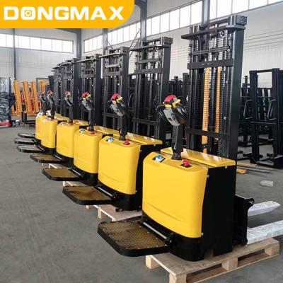 China Hot Sale 1ton 2ton Walkie Fully Electric Automatic Pallet Stacker Price For Hotels In Warehouse for sale