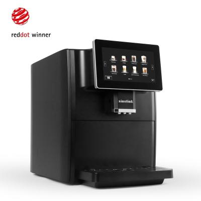 China Hotel CE CB GS Rosh Smart Touch Screen Bean To Cup Automatic Espresso Coffee Machine for sale