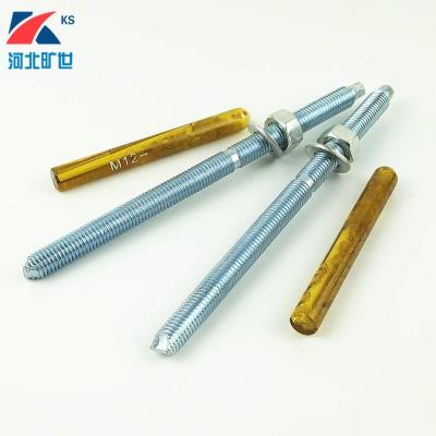 China Hexagon Head M8~M30 Steel Chemical Stud Anchor Bolt for sale