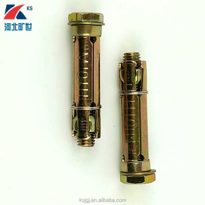 China 4Pcs Steel Yellow Galvanized Fix Bolt /Anchor Bolt for sale