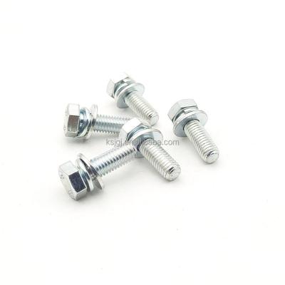 China Heavy Industry Hex Set Screws Carbon Steel Hex Head Bolts With M5M6M8M10M12 Gaskets for sale