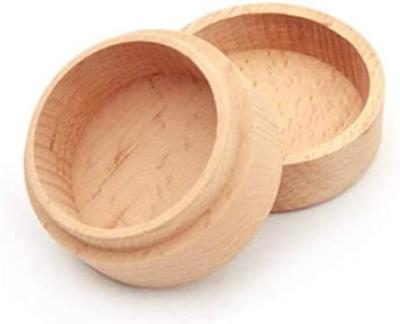 China Mini Wooden Box Europe Mini Storage Wooden Box Wedding Round Ring Jewelry Box Cool-keeping for sale