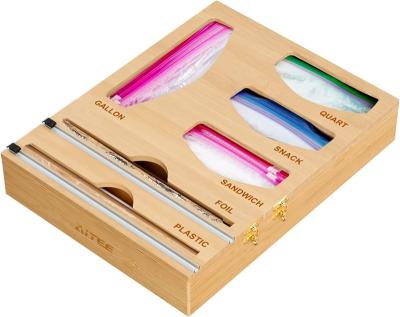 China Sustainable Packaging 3-in-1 Storage Box with Cutters and Labels for Storage Holders and Kitchen Finishing for sale