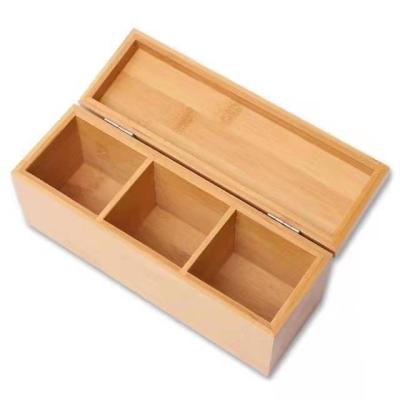 China Custom Made Europe Tea Chest Tea Storage Box Organizer Wooden Gift Storage Wooden Box With Lid for sale