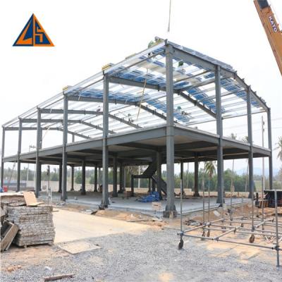 China Steel Fabricated House Prefab Cast Shade Steel Structure Easy Assembled Workshop for sale