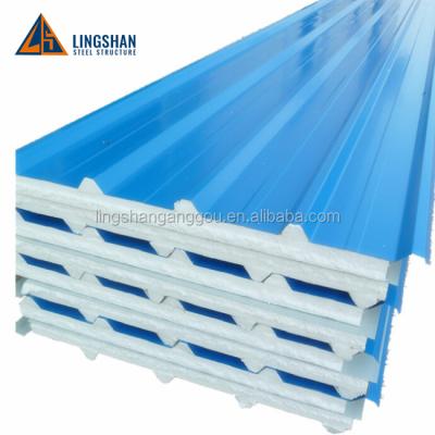 China Low Cost PU Roc kwool EPS Industrial Used Prefab Sandwich Panel House for sale