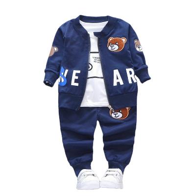 China Casual Supply Spring Autumn Kids Clothing Sets For Boys Long Sleeves Boys Sweat Suit Set Cool Boy Clothing Sets for sale