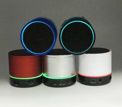 China Colorful Cheap Music Player LED Light Portable Radio Speaker Price LED Light BT Stereo Small Mini Speakers for sale