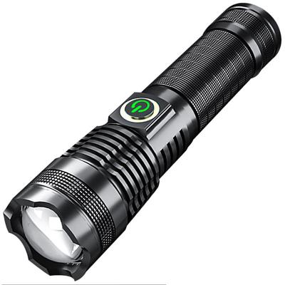 China P50 Strong Light High Power Flashlight 5 Modes Portable Rechargeable Tactical LED Flashlight Outdoor Lighting Ignition for sale