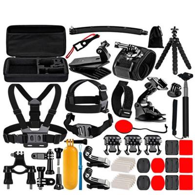 China Carry 50 in 1 Kit Accessories for Go pro 9 8 7 6 5 4 sports camera accessory go pro accessories for sale