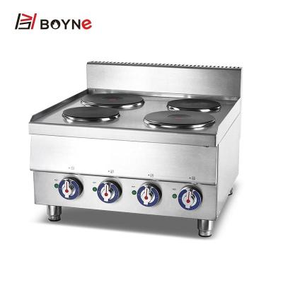 China Kitchen Industrial Equipment High Efficiency Table Top 4 Hot Plate Electric Cooker for sale